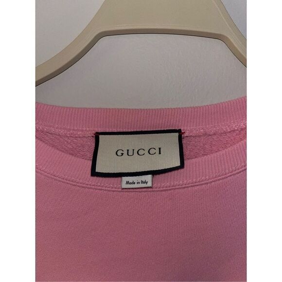 Gucci Amor Caecus Pink Crewneck Chikae Ide Medium Manga Eyes Sequin - Picture 4 of 6